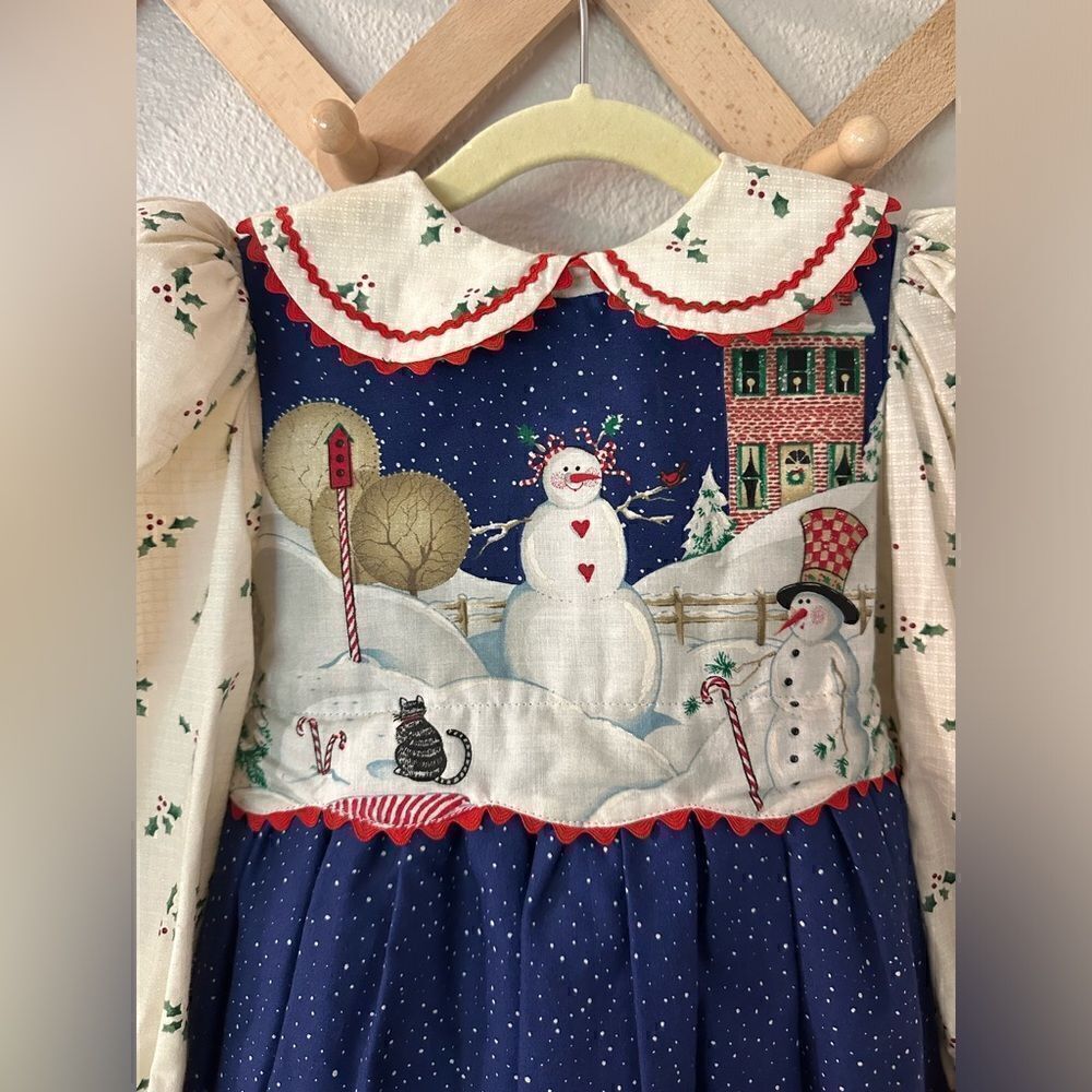 Vintage Daisy Kingdom Simplicity Christmas Winter Dress Sz 4 - Picture 10 of 16